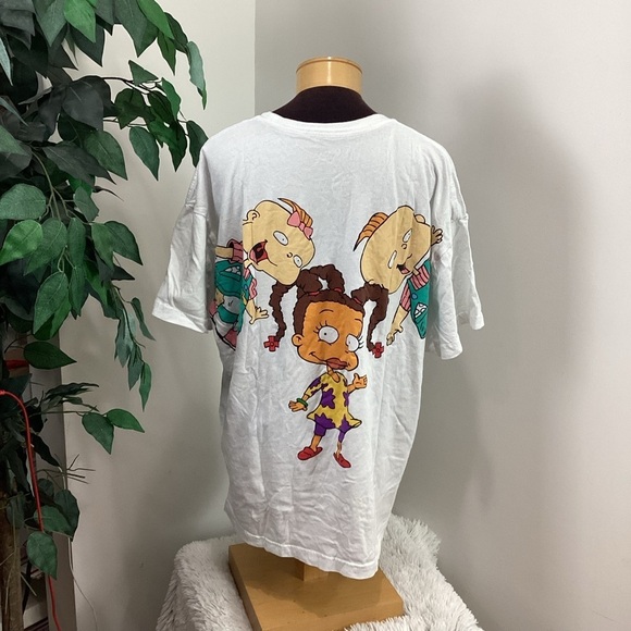 Nickelodeon Rugrats Tee womans L/XL short sleeve colorful on white backg… - Picture 8 of 12